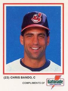 1987 Gatorade Cleveland Indians SGA #NNO Chris Bando Front