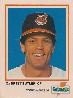 1987 Gatorade Cleveland Indians SGA #NNO Brett Butler Front