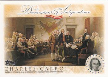 2006 Topps - Signers of the Declaration of Independence #NNO Charles Carroll Front
