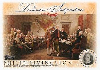 2006 Topps - Signers of the Declaration of Independence #NNO Philip Livingston Front