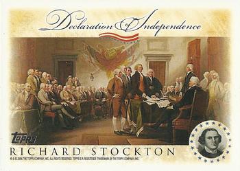 2006 Topps - Signers of the Declaration of Independence #NNO Richard Stockton Front