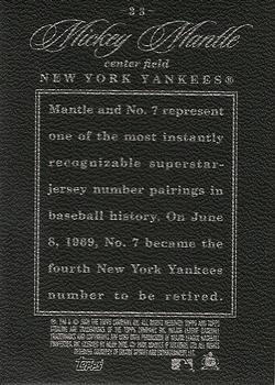 2006 Topps Sterling #33 Mickey Mantle Back