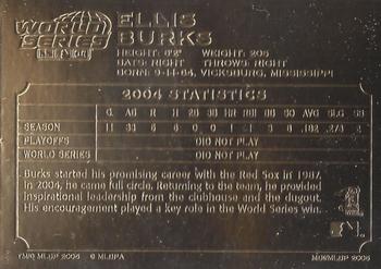 2005 Danbury Mint Red Sox 22k 2004 World Series Champions #NNO Ellis Burks Back