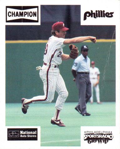 1987 Champion Spark Plugs Philadelphia Phillies #NNO Mike Schmidt Front
