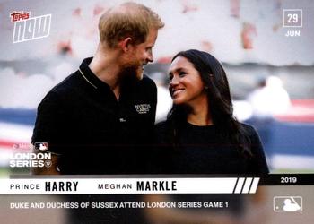 2019 Topps Now #448 Prince Harry / Meghan Markle Front