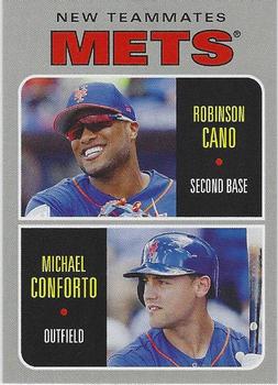 2019 Topps Throwback Thursday #56 Robinson Cano / Michael Conforto Front