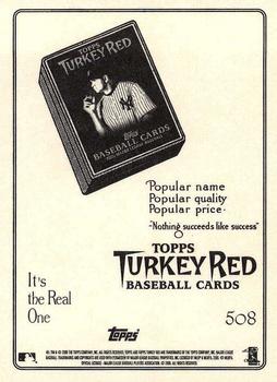 2006 Topps Turkey Red #508 Tim Hudson Back