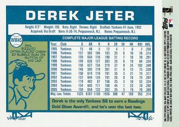 2006 Topps - Walmart #WM45 Derek Jeter Back