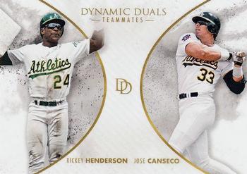 2018 Topps On-Demand Dynamic Duals - Teammates #T3 Rickey Henderson / Jose Canseco Front