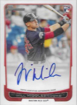 2012 Bowman - Lucky Redemption Autographs #L3-WM Will Middlebrooks Front