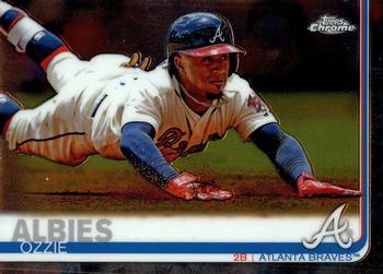 2019 Topps Chrome #57 Ozzie Albies Front