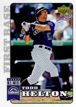 2006 Upper Deck First Pitch #65 Todd Helton Front