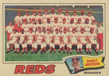 1977 Topps - Team Checklists #287 Cincinnati Reds / Sparky Anderson Front
