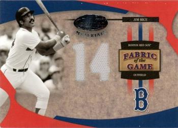 2005 Leaf Certified Materials - Fabric of the Game Jersey Number #FG-61 Jim Rice Front