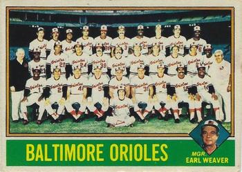 1976 Topps - Team Checklists #73 Baltimore Orioles / Earl Weaver Front