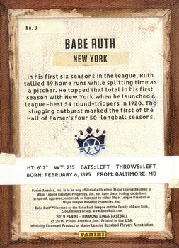 2019 Panini Diamond Kings #3 Babe Ruth Back