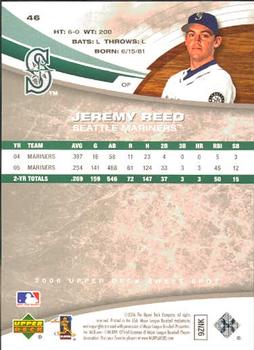 2006 Upper Deck Sweet Spot #46 Jeremy Reed Back