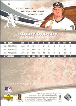 2006 Upper Deck Sweet Spot #8 Bobby Crosby Back