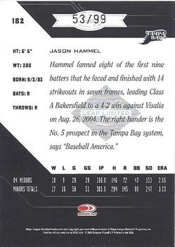 2005 Leaf Limited - Bronze Spotlight #182 Jason Hammel Back