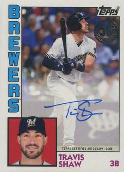 2019 Topps - 1984 Topps Baseball 35th Anniversary Autographs #84A-TS Travis Shaw Front