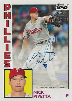 2019 Topps - 1984 Topps Baseball 35th Anniversary Autographs #84A-NP Nick Pivetta Front