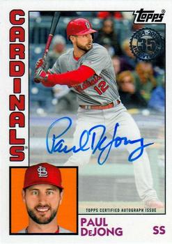 2019 Topps - 1984 Topps Baseball 35th Anniversary Autographs #84A-PD Paul DeJong Front