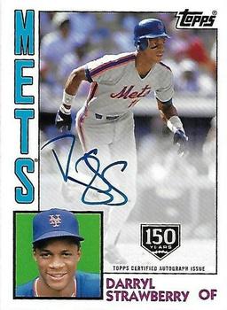 2019 Topps - 1984 Topps Baseball 35th Anniversary Autographs 150th Anniversary #84A-DST Darryl Strawberry Front