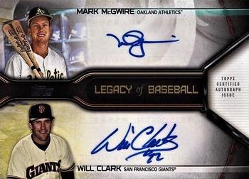 2019 Topps - Legacy of Baseball Dual Autographs #LBDA-MW Mark McGwire / Will Clark Front