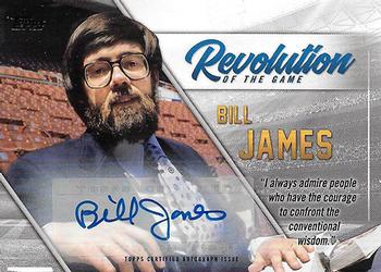 2019 Topps - Revolution of the Game Autographs #REV-9 Bill James Front