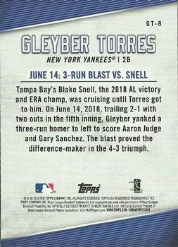 2019 Topps - Gleyber Torres Star Player Highlights #GT-8 Gleyber Torres Back