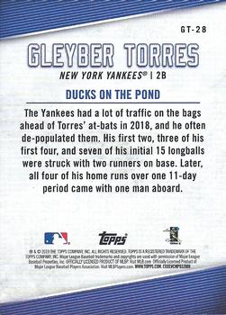2019 Topps - Gleyber Torres Star Player Highlights #GT-28 Gleyber Torres Back