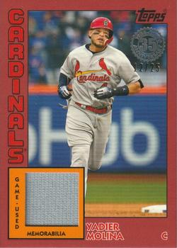 2019 Topps - 1984 Topps Baseball 35th Anniversary Relics Red #84R-YM Yadier Molina Front