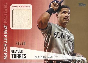2019 Topps - Major League Material Relics Gold #MLM-GT Gleyber Torres Front