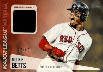 2019 Topps - Major League Material Relics Gold #MLM-MB Mookie Betts Front