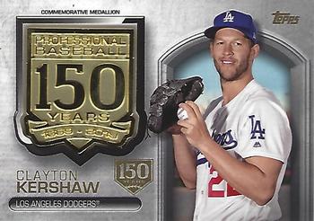 2019 Topps - 150th Anniversary Commemorative Medallions 150th Anniversary (Series One) #AMM-CK Clayton Kershaw Front