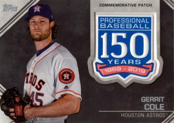 2019 Topps - 150th Anniversary Commemorative Patches (Series One) #AMP-GC Gerrit Cole Front