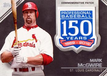 2019 Topps - 150th Anniversary Commemorative Patches (Series One) #AMP-MM Mark McGwire Front