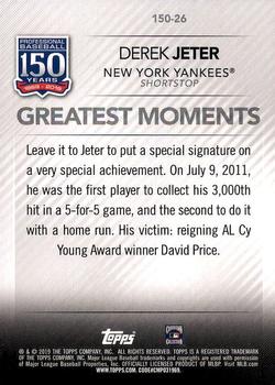 2019 Topps - 150 Years of Professional Baseball #150-26 Derek Jeter Back