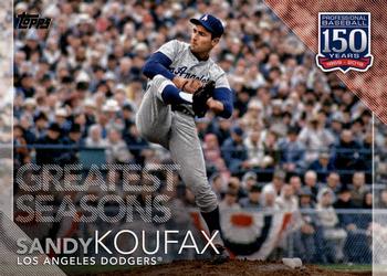 2019 Topps - 150 Years of Professional Baseball #150-123 Sandy Koufax Front