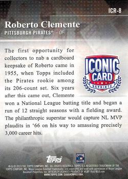 2019 Topps - Iconic Card Reprints #ICR-8 Roberto Clemente Back
