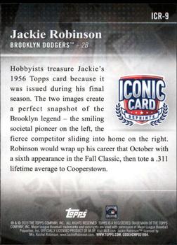 2019 Topps - Iconic Card Reprints #ICR-9 Jackie Robinson Back