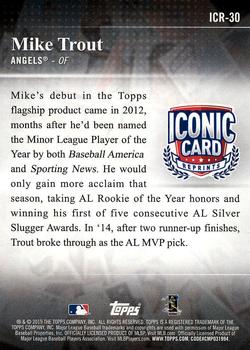 2019 Topps - Iconic Card Reprints #ICR-30 Mike Trout Back