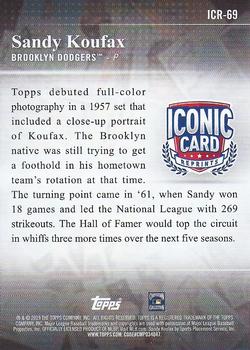 2019 Topps - Iconic Card Reprints #ICR-69 Sandy Koufax Back