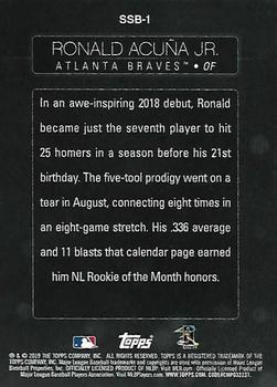 2019 Topps - Stars of the Game #SSB-1 Ronald Acuña Jr. Back