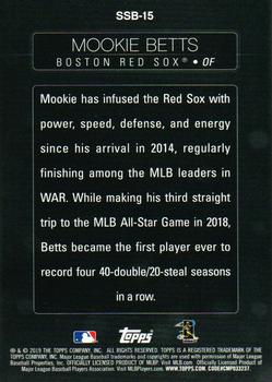 2019 Topps - Stars of the Game #SSB-15 Mookie Betts Back