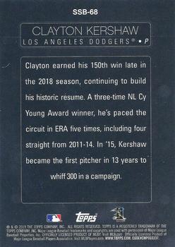 2019 Topps - Stars of the Game #SSB-68 Clayton Kershaw Back