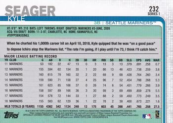 2019 Topps - 150th Anniversary #232 Kyle Seager Back
