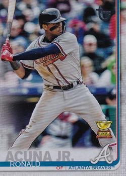 2019 Topps - Vintage Stock #1 Ronald Acuña Jr. Front