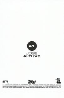 2019 Topps Stickers #41 Jose Altuve Back