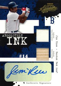 2005 Playoff Absolute Memorabilia - Absolutely Ink Swatch Double #AI-121 Jim Rice Front